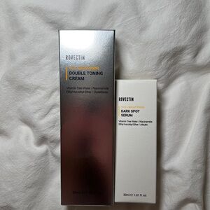 Rovectin Double Toning Cream and Dark Spot Serum Korean Skincare Set
